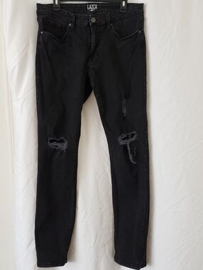 Men's Lazer Stretch Black Jeans